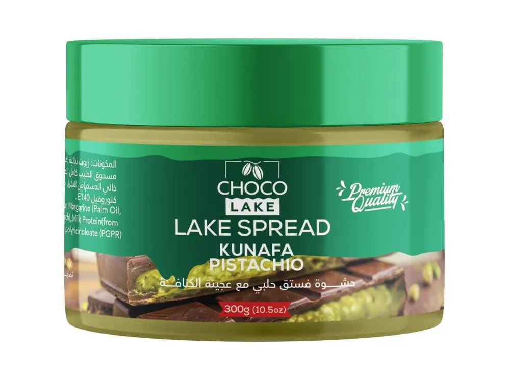 CHOCO LAKE Spread Dubai Kunafa & Pistachio - Kunafa & Pistachio Cream 300g