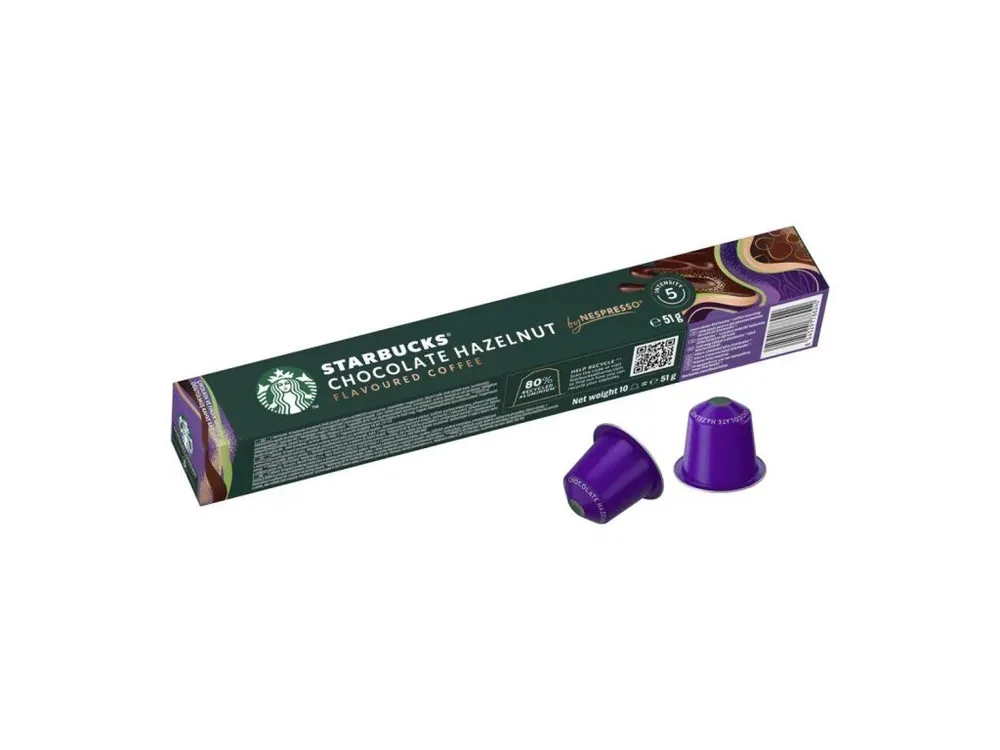 Starbucks by Nespresso Chocolate Hazelnut Flavored Coffee coffee capsules 10 pcs