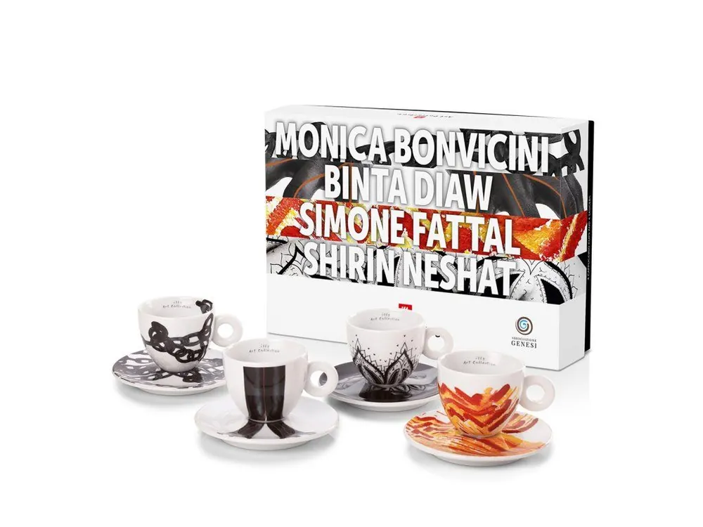 Illy Art Collection 2024 GENESI cappuccino cups with saucers 4 x 160 ml