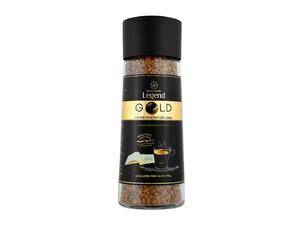 Trung Nguyen Legend Gold Freeze-dried Instant Coffee Vietnamese instant coffee 100g