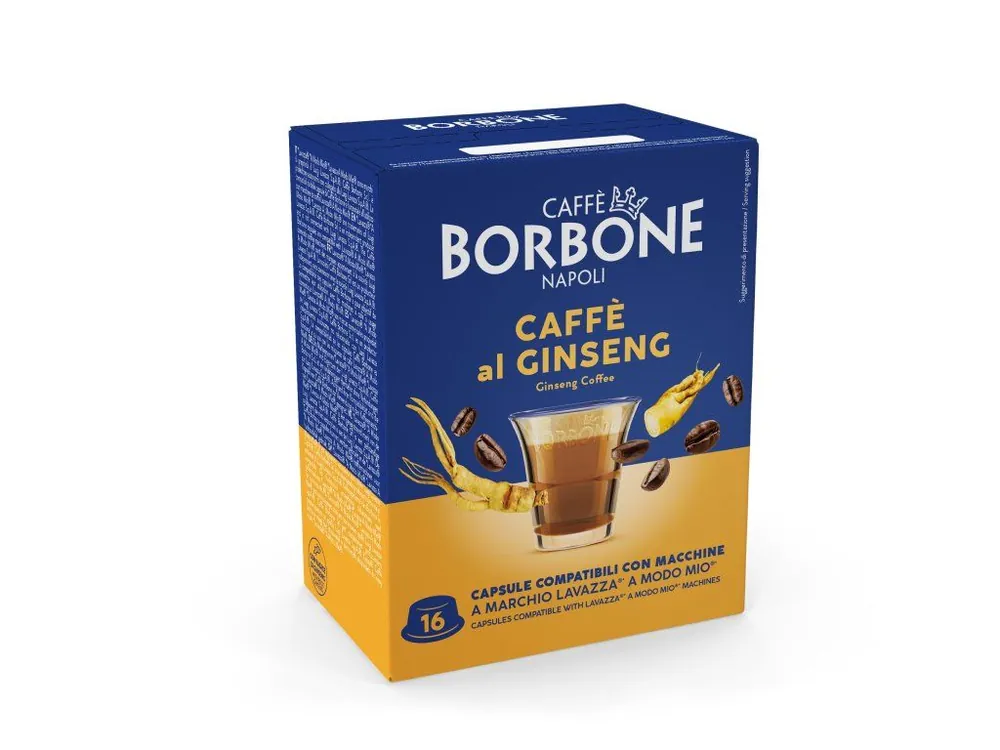 Caffe Borbone Ginseng Ginseng coffee capsules for Lavazza and Modo Mio 16 pcs