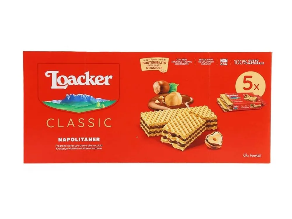 Loacker Classic Napolitaner hazelnut wafers 225g