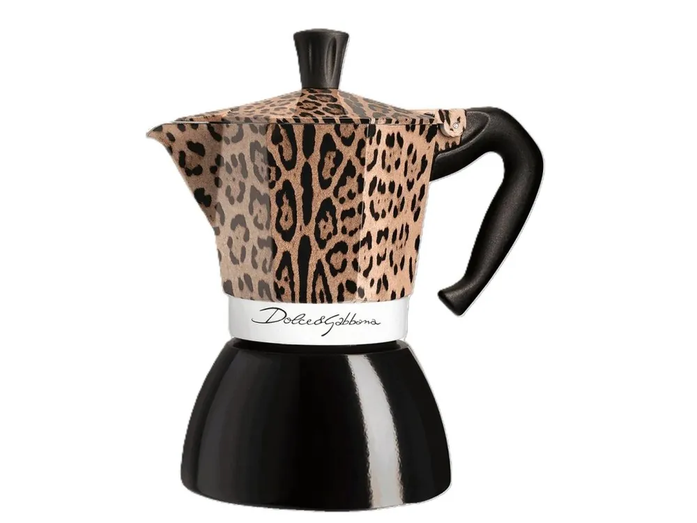 Bialetti Dolce Gabbana Leopardo Moka Induction Kettle for 6 Cups