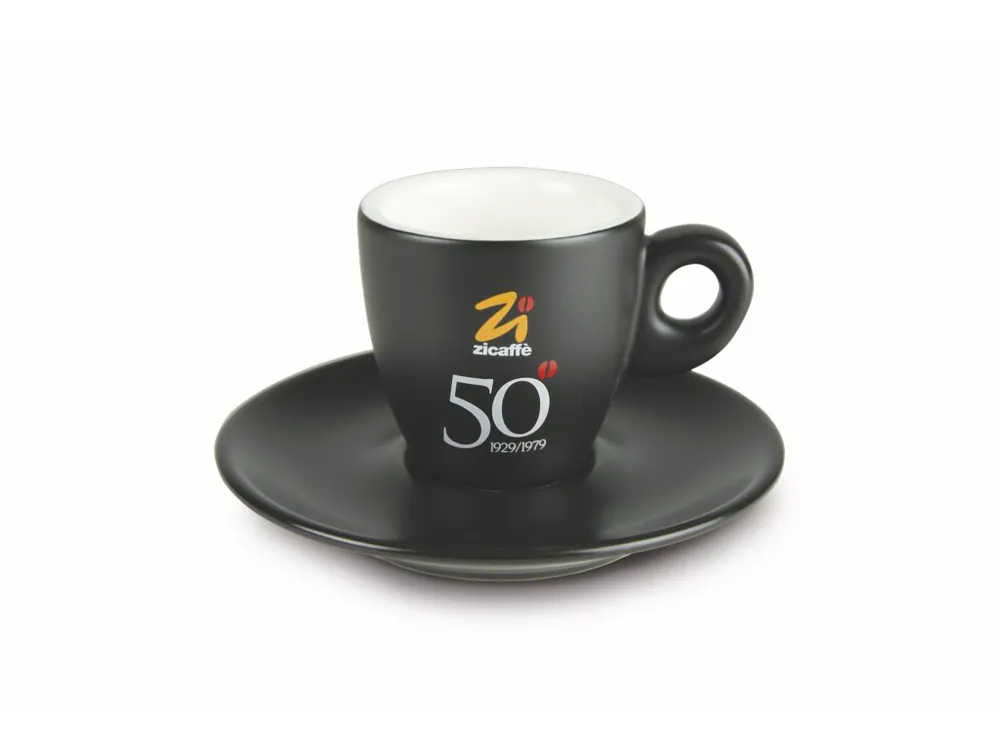 Zicaffè espresso cup Cinquantenario black