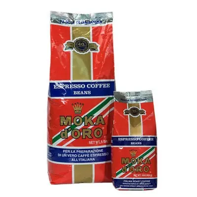 MOKA d‘ORO - Espresso Whole Beans - 1 Pound Bag