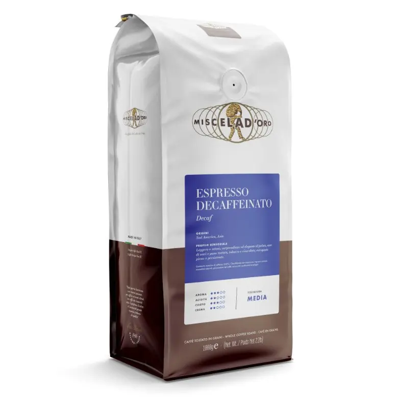 Miscela d‘Oro - Decaffeinated - Espresso Whole Beans - 2.2 lb Bag