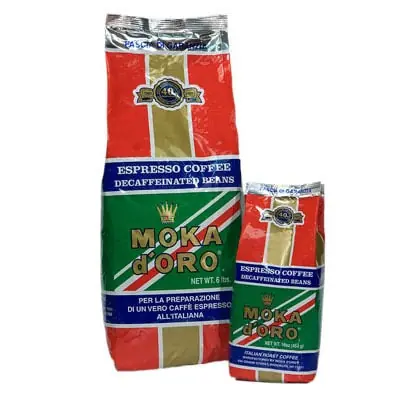 MOKA d‘ORO - 6 lb Bag - Decaf Espresso Beans - Discontinued