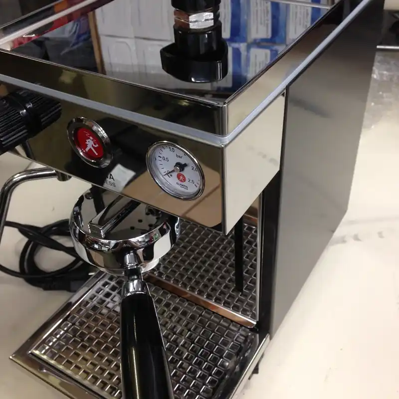 SOLD - Used Olympia Maximatic Year 2009 120 volt Gray Espresso Machine (6 month warranty included)