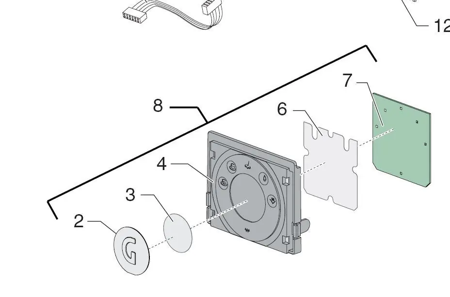 Touch Pad Assembly Gaggia Baby Twin 8332030000