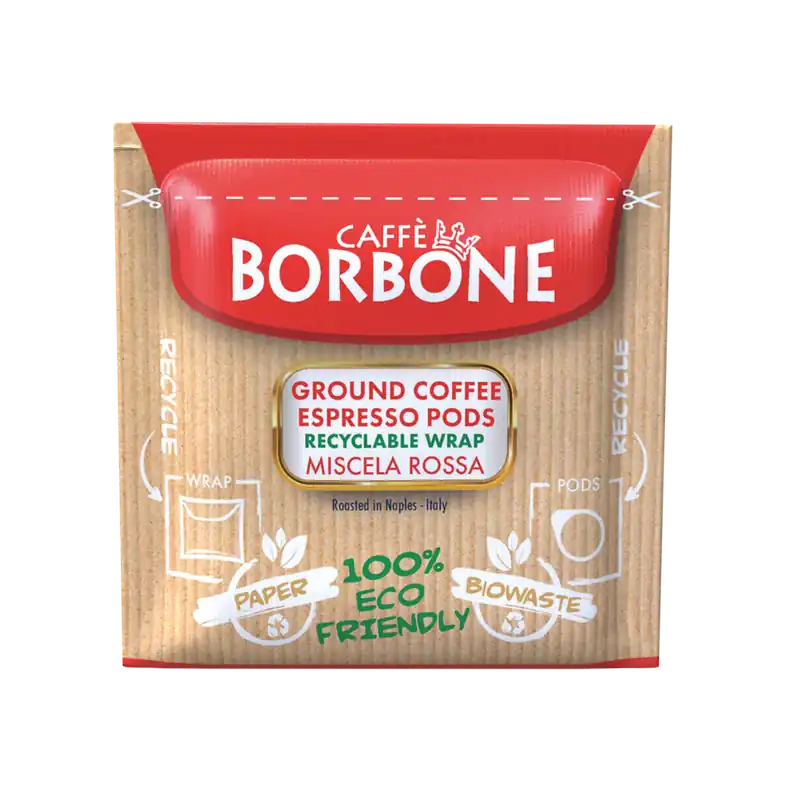 Caffe Borbone - Miscela Rossa - E.S.E. Paper Pods - 150ct (Red)