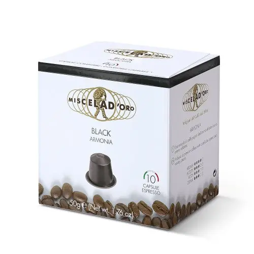 Miscela d‘Oro Espresso Cremoso Capsules - 10/Bag - Compatible with Nespresso® Machines
