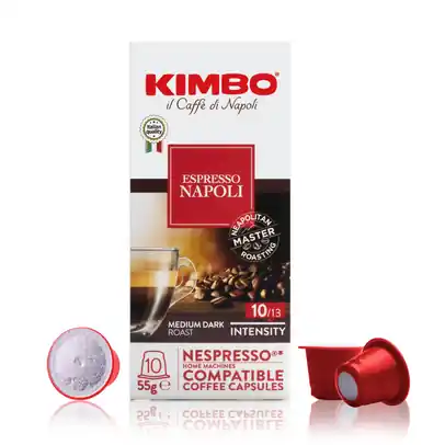 Kimbo Napoli ( 10) - Espresso Capsules - 10 Capsules - Compatible with Nespresso® Machines