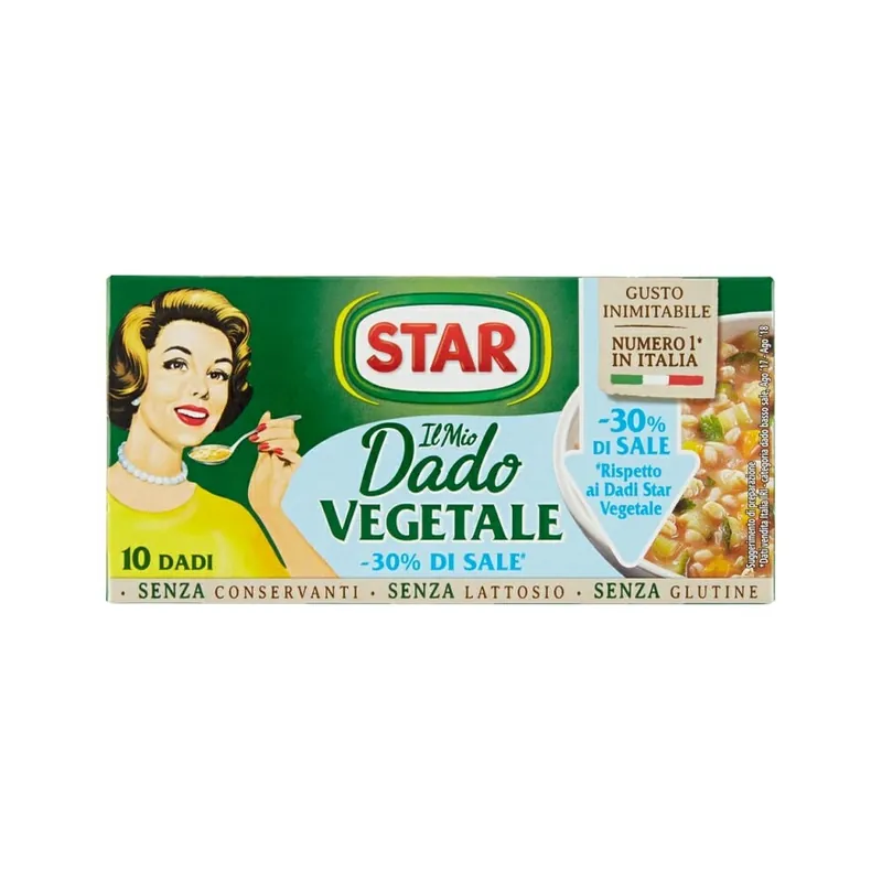 Star - Dadi vegetale 30% meno sale - 10pcs