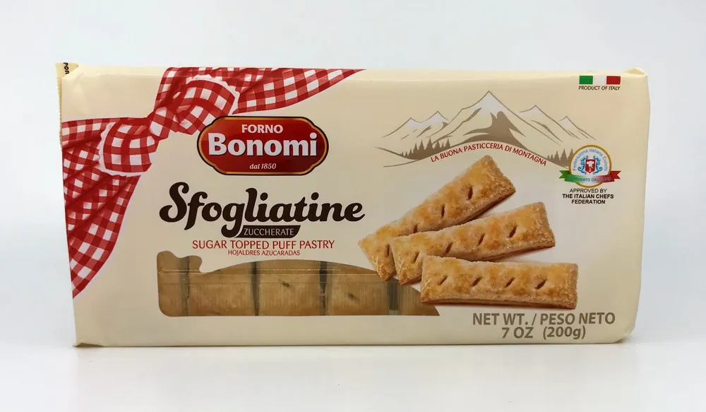 Bonomi - Sfogliatine Sugar Topped Pastry - 200g (7 oz)