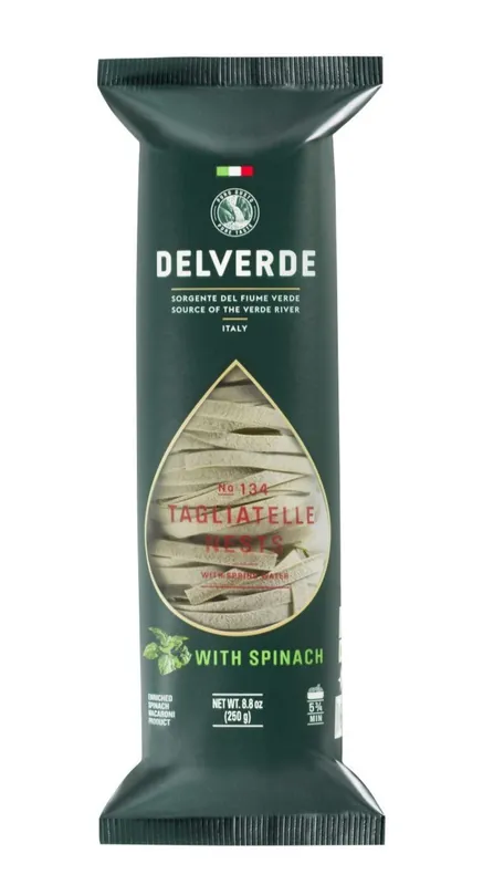 Delverde - Tagliatelle Spinach 134 - 250g (8.8 oz)