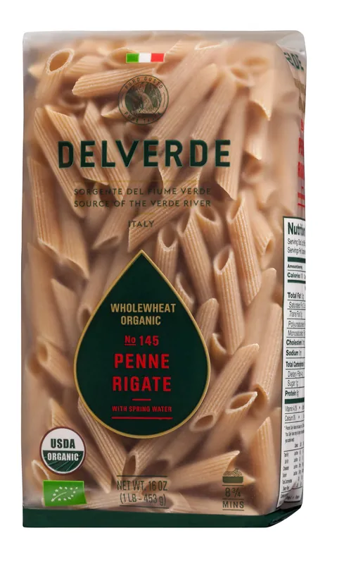 Delverde - Penne Rigate 145 (Organic Whole Wheat) - 16 oz