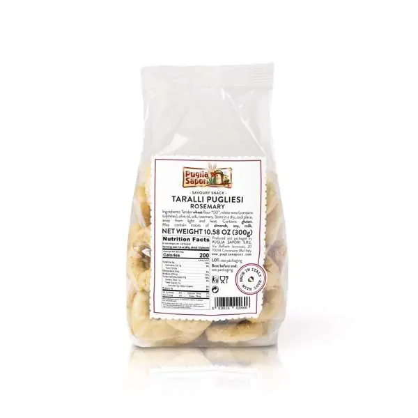 Puglia Taralli With Rosemary 300g (10.58oz)