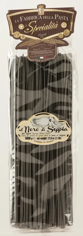 La Fabbrica Della Pasta Le Specialita - Linguine Al Nero Di Seppia - 500g (17.6 oz)