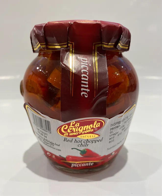 La Cerignola - Red Hot Chopped Chily Peppers -10.23 oz