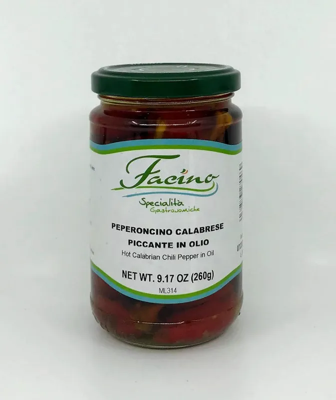 Facino - Peperoncino Calabrese Piccante in Olio 260g (9.17oz)
