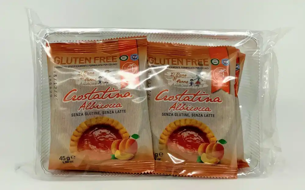 Rivetti - Crostantina Apricot - Milk Free - Gluten Free - (6 bags 45g each)