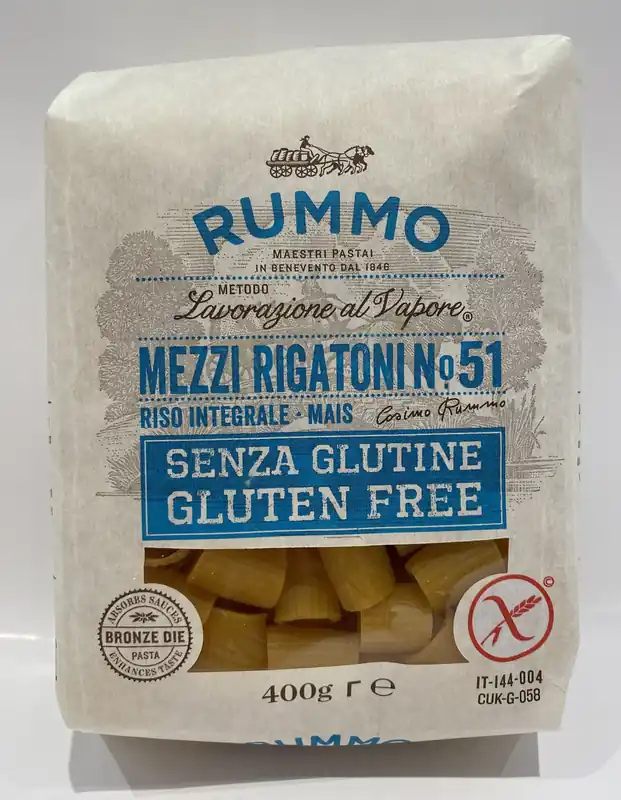 Rummo - Mezzi Rigatoni 51 - Pasta - 400g (14.10 oz) (Gluten Free)
