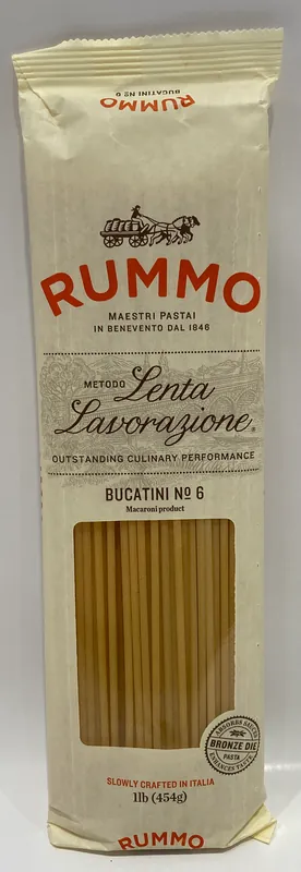 Rummo - Bucatini 6 - Pasta - 454g (16 oz)