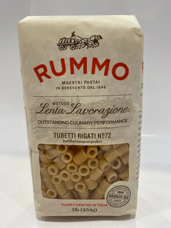 Rummo - Tubetti Rigati 72 Pasta - 454g (16 oz)