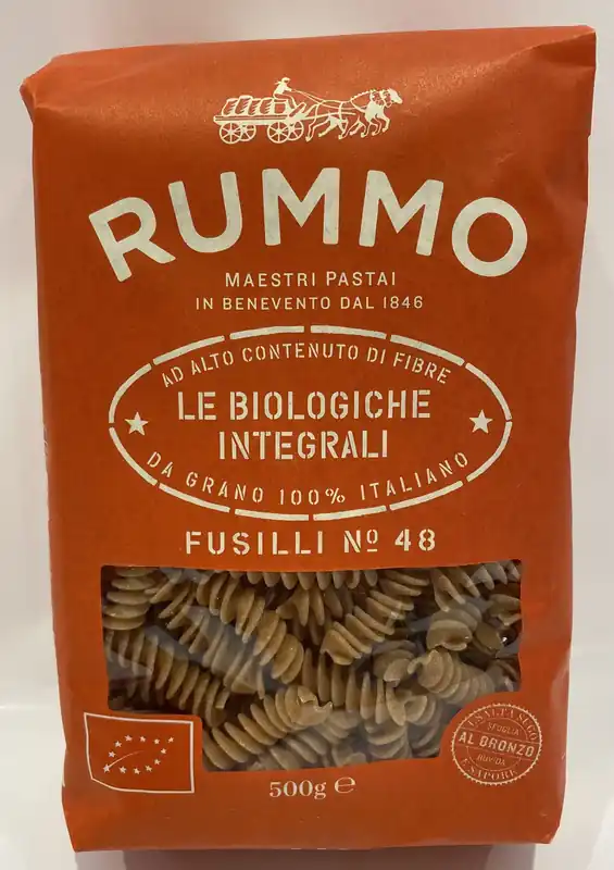 Rummo - Fusilli 48 - Pasta - 500g (17.6 oz) (Organic Whole Wheat)