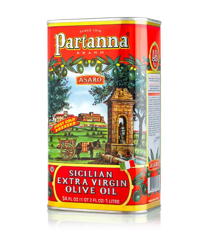 Partanna - Sicilian Extra Virgin Olive Oil - 1 Liter (34 FL oz)