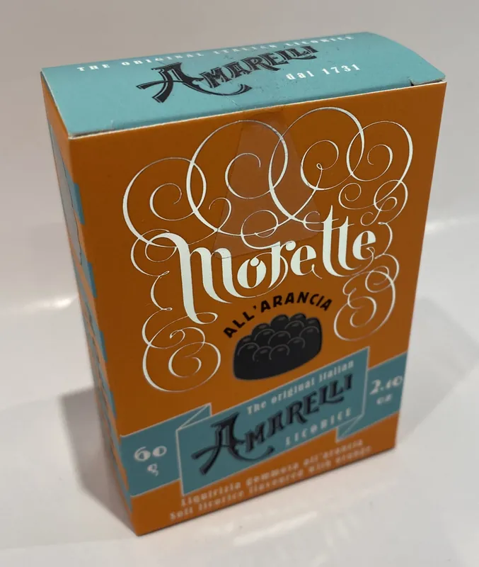 Amarelli - Morette - Liquirizia All‘arangia Licorice - 2.10 oz