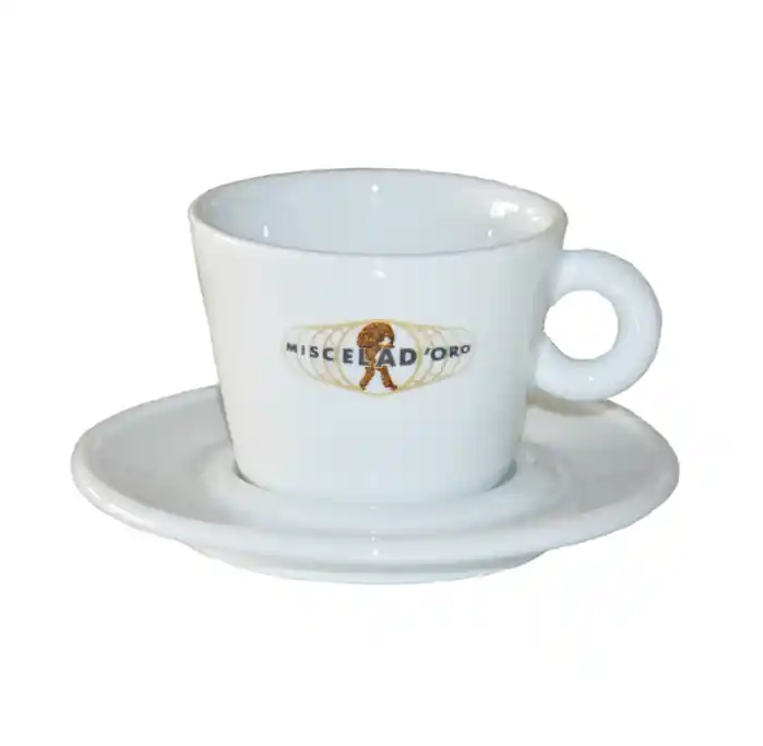 Miscela D‘Oro - Cappuccino Ceramic Caps & Saucer - 6oz