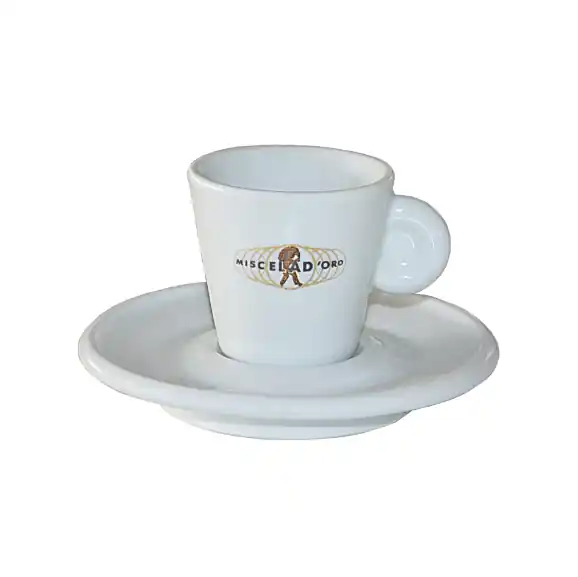 Miscela D‘Oro - Espresso Ceramic Cup & Saucer - 3oz