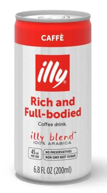 illy - Coffee Drink Caffe‘ - Can 200ml (6.8 FL OZ).