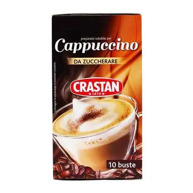 Crastan - Cappuccino - Solubile - 125g (4.4 oz) - 10 Bags