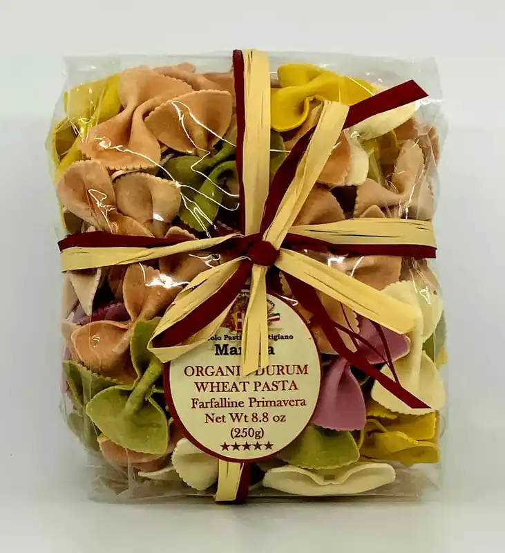 Marella - Trio Color Farfalline - Organic Wheat Pasta - 250g (8.8 oz)