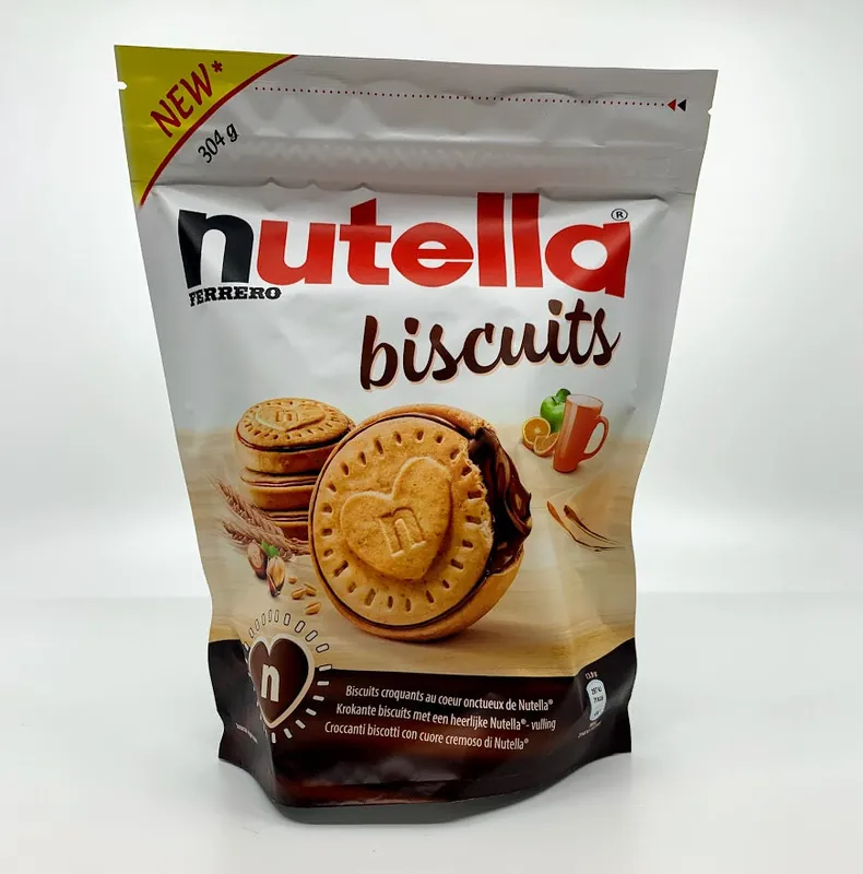 Nutella Biscuits - 22 Biscuits - 304g Bag (made in Italy)