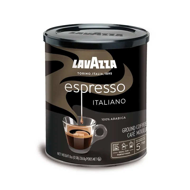 Lavazza - 100% Arabica - Pre-ground Espresso Coffee - 250g - (8oz)