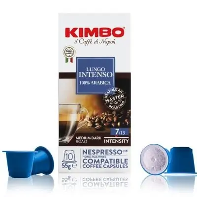Kimbo Lungo ( 7) - Espresso Capsules - 10 Capsules - Compatible with Nespresso® Machines