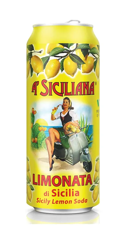A‘ Sicilian - Limonata Di Sicilia - Pack of 4 Cans