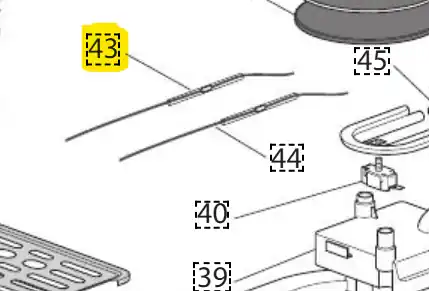 5013277309 - Delonghi Thermal Cut-Off (TCO) with wiring