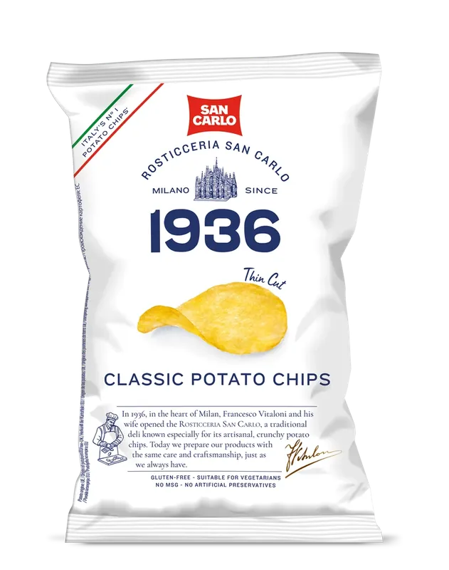 San Carlo - Classic Potato Chips - Thin Cut - 150g (5.29oz)