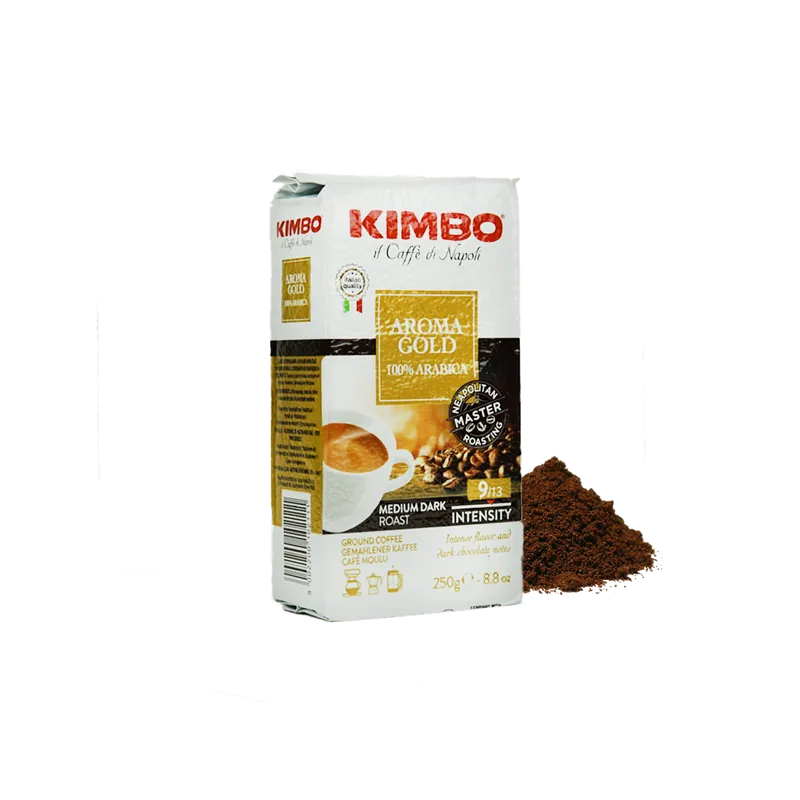 Kimbo - Espresso Grind - Aroma Gold - 250 Gms Pack