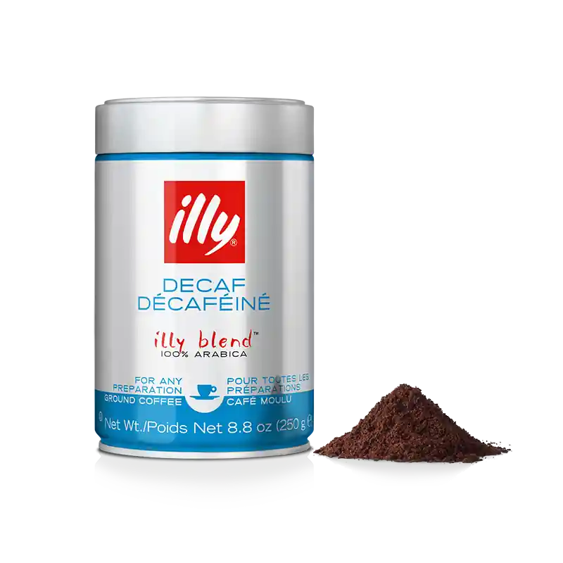 illy® Espresso Grind - Decaffeinated - Classico - Medium Roast - 250 Gms Tin