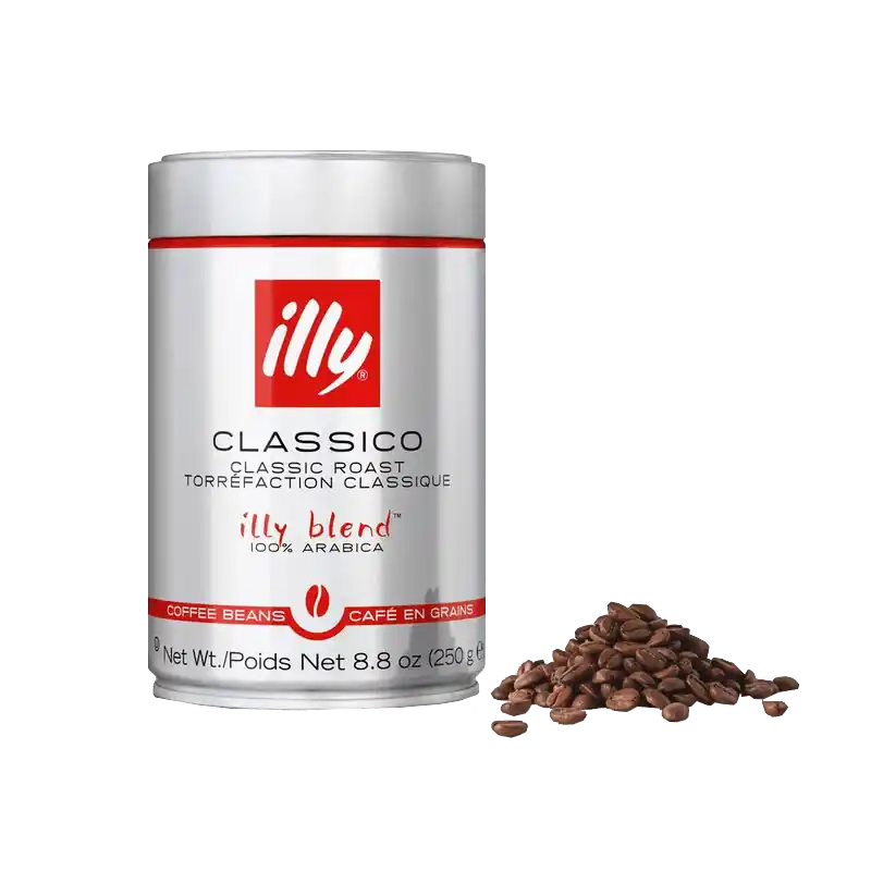 illy® Whole Bean - Classico Coffee - Medium Roast - 250 Gms Tin