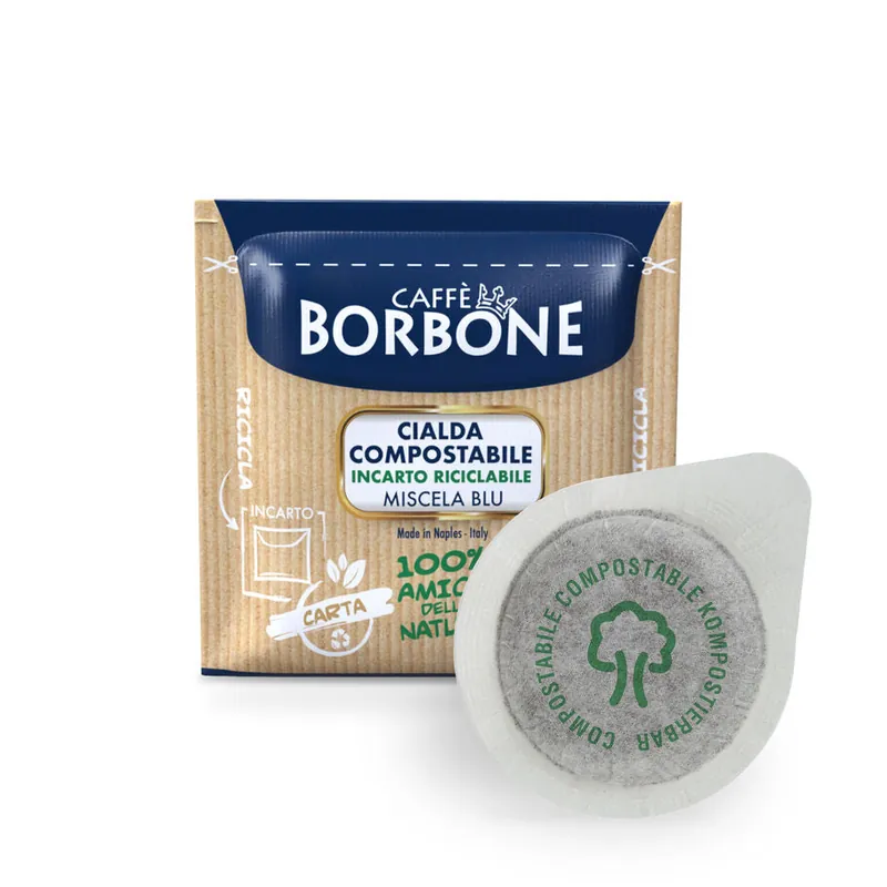 Caffe Borbone - E.S.E. Pods - Blue Blend - Medium Roast - Single Serve Compostable Pods
