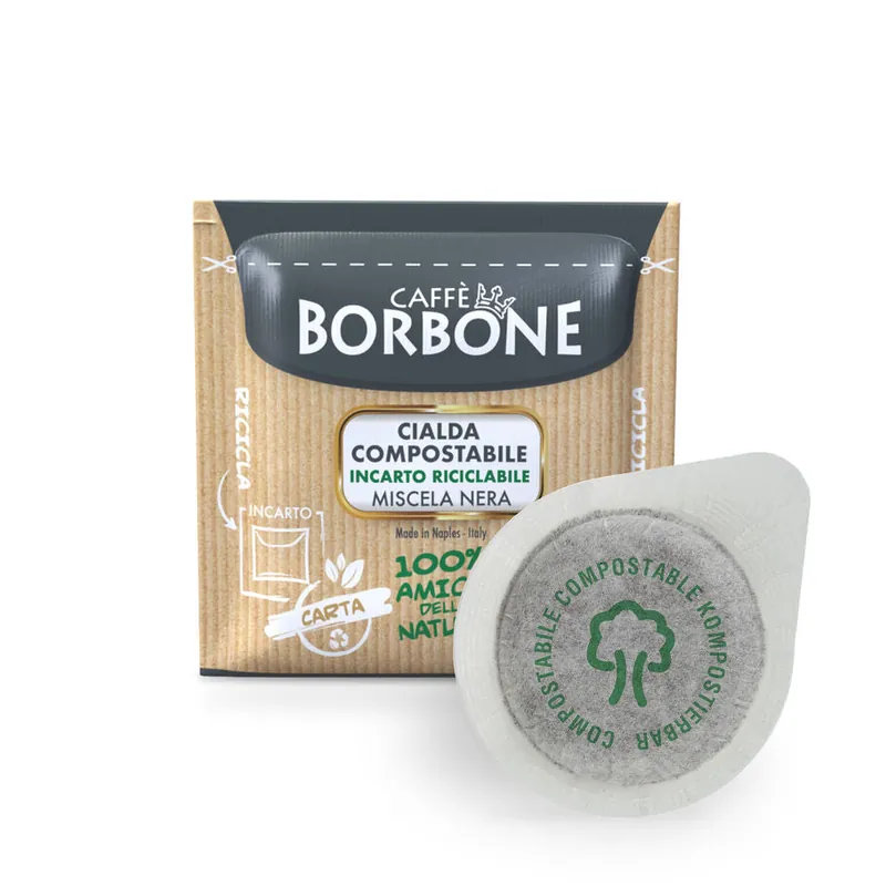 Caffe Borbone - E.S.E. Pods - Black Blend - Medium Roast - Single Serve Compostable Pods