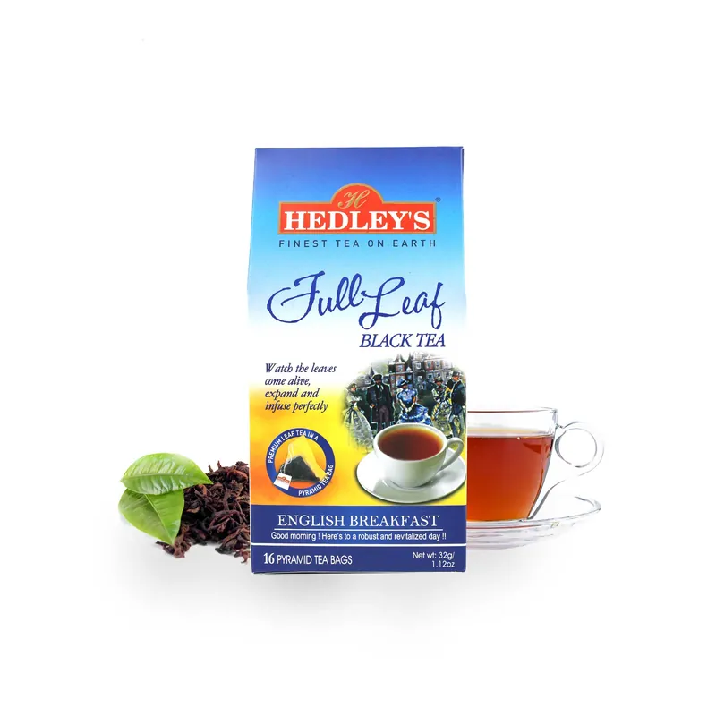 Hedley‘s Full Leaf Black Tea - English Breakfast - 16 Pyramid Tea Bags