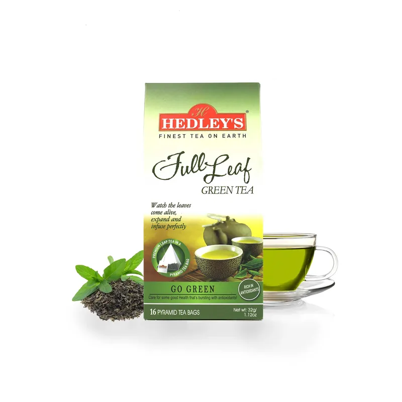 Hedley‘s Full Leaf Green Tea - 16 Pyramid Tea Bags
