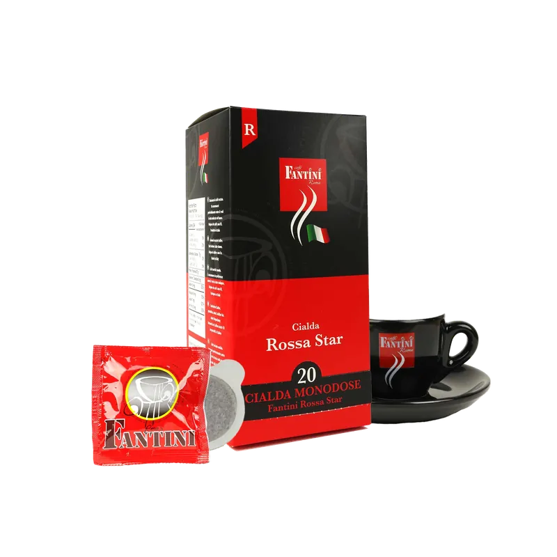 Fantini - E.S.E. Pods - Rossa Star - Medium Roast - Single Serve Compostable Pods - 20/40/200